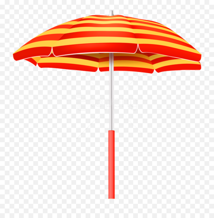 Striped Beach Umbrella Clipart Png - Beach Umbrella Transparent Background,Umbrella Clipart Png