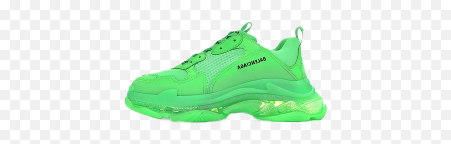 Balenciaga Sneaker Style - Balenciaga Triple S Green Png,Balenciaga Logo Png