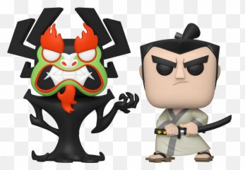 Samurai - Jack And Aku Funko Pop png