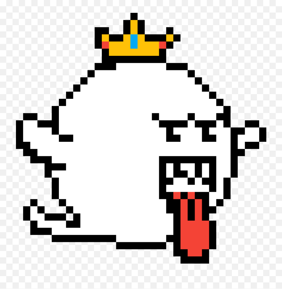 Pixilart - Quick King Boo By Trainerred4 Divergent Pixel Art Png,King Boo Png