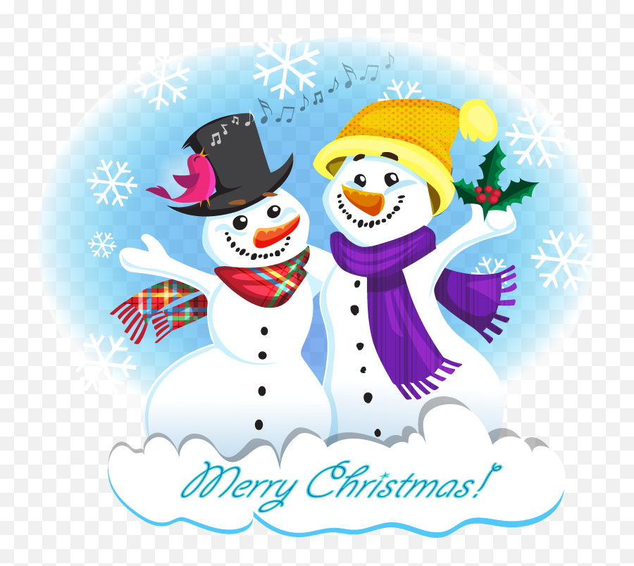 Library Of Snowman Friends Clip Royalty Free Png Files - Merry Christmas Snowman Clipart,Friends Transparent