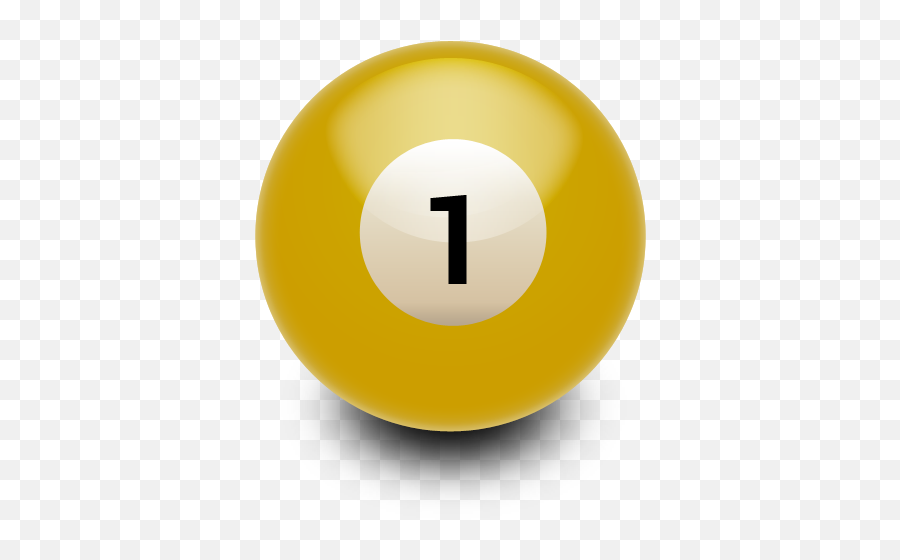 1 Ball Icon Myiconfinder - Billiard Ball Png,Pool Ball Png