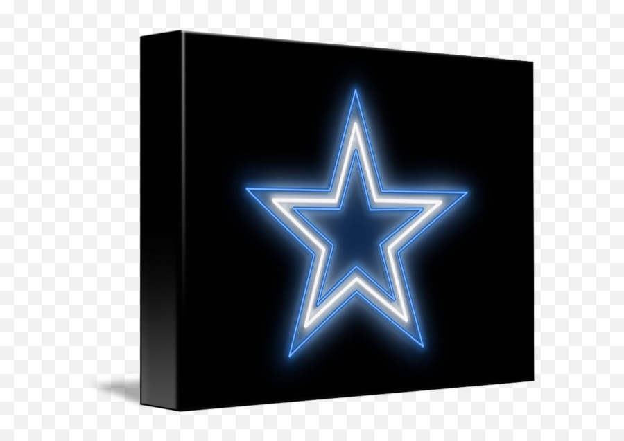 Cowboys Star Neon Sign By Ricky Barnard - Graphic Design Png,Dallas Cowboys Star Png