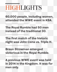 Wwe Fans Experience Thrilling Royal Rumble Saudi Arabia - Vertical png