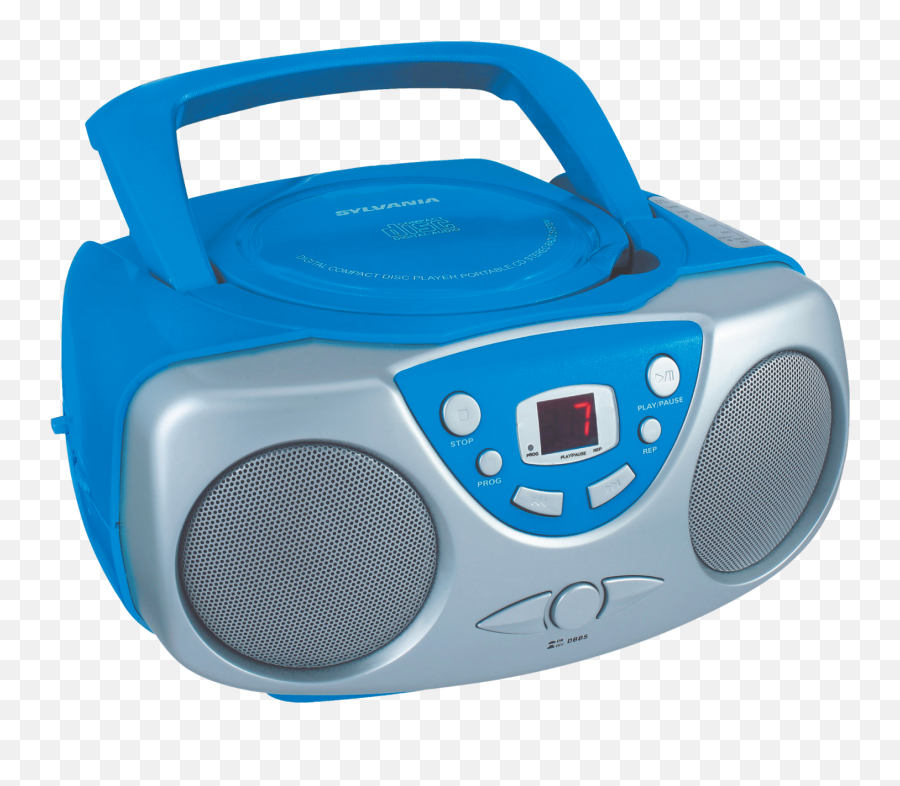 Sylvania Srcd243m Portable Cd Boom Box With Amfm Radio - Blue Walmartcom Portable Png,Boom Box Icon