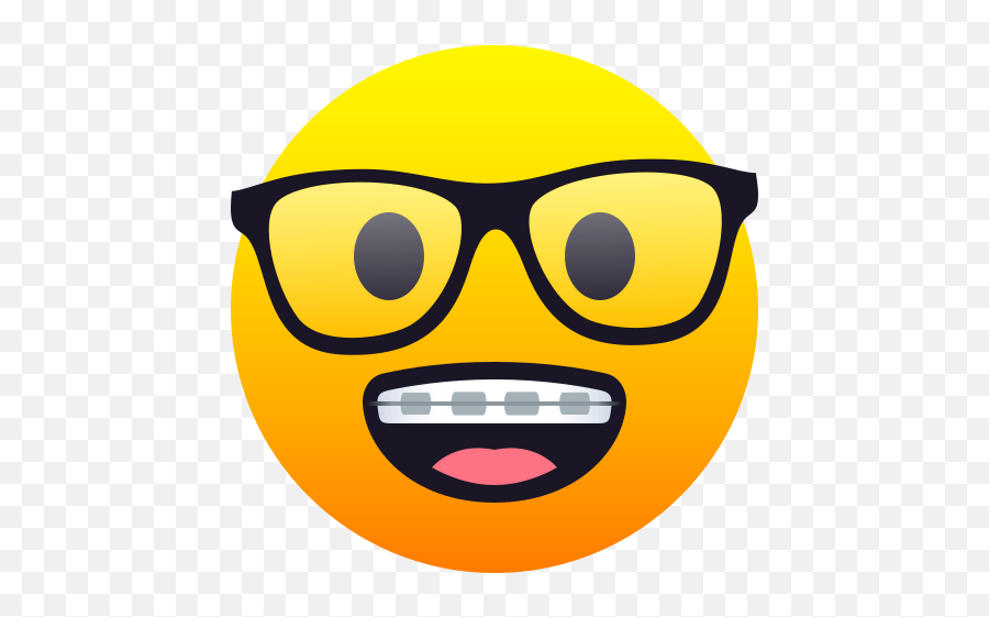 Emoji Nerd Geek Face To Copy Paste Wprock - Nerd Emoji Gif Png,Nerd Glasses Icon