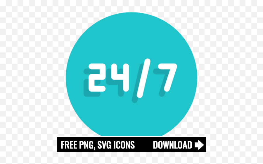 Free 24 Hours Icon Symbol - Dot Png,Hours Icon Png