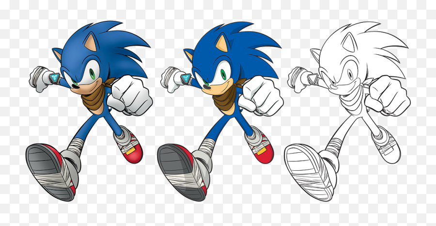 Sega Sonic Boom Character Art Portfolio - Sonic Boom Designs Png,Classic Sonic Icon