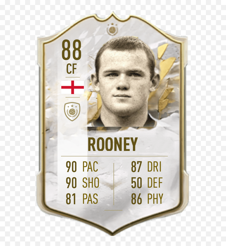 Fifa 22 Icons Wayne Rooney Announced U0026 Ratings Revealed - Cruyff Fifa 22 Card Png,Siege Mode Player Icon
