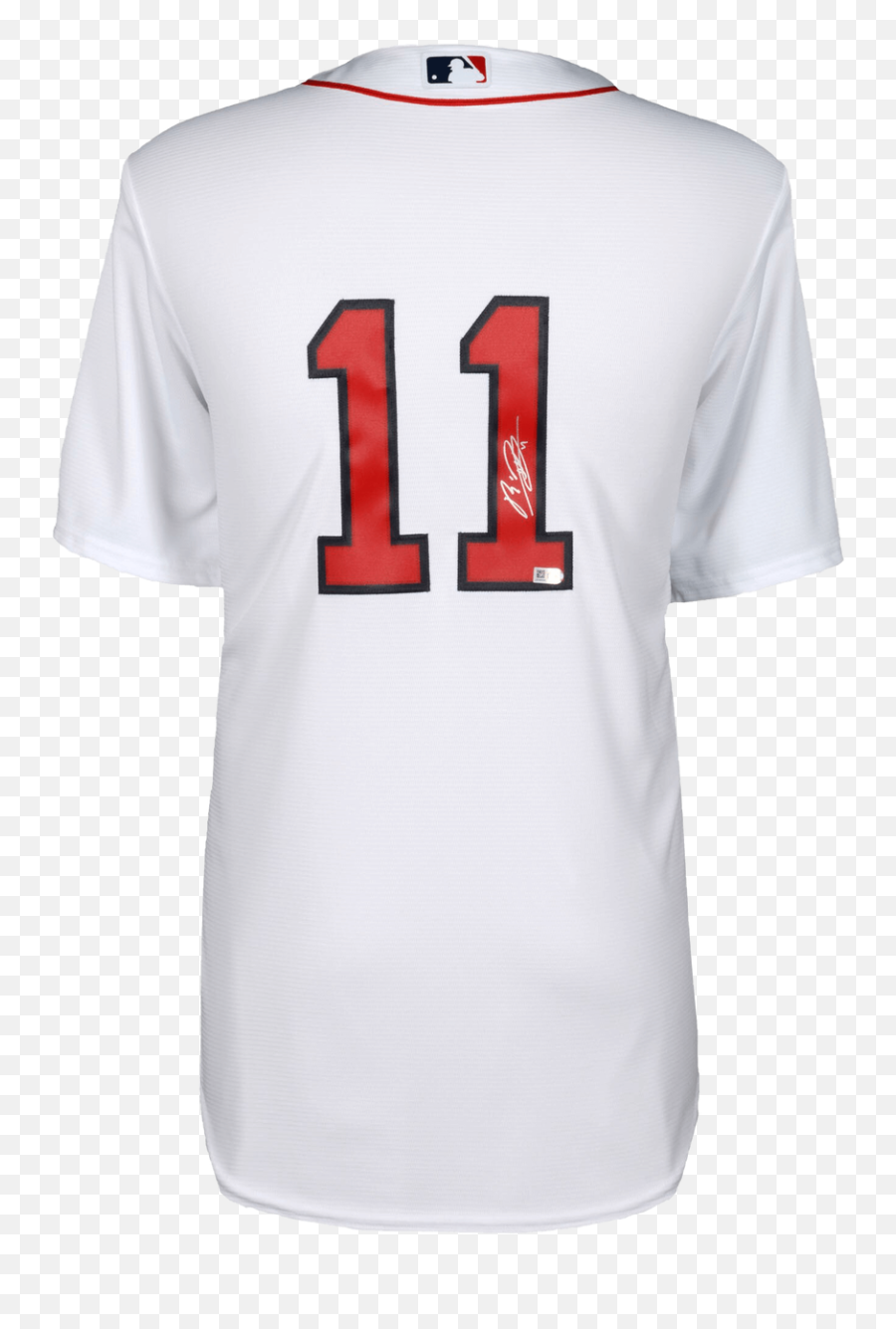 Rafael Devers Signed Boston Red Sox White Replica Baseball Jersey - Active Shirt Png,Red Sox Png