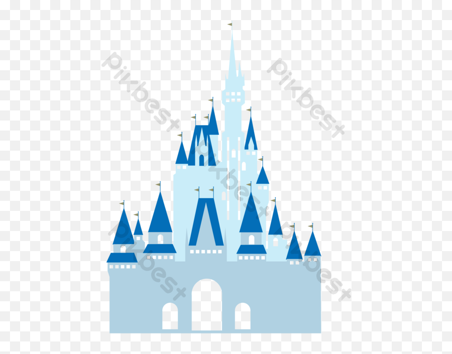Vector Castle Cartoon Drawing Png Images Ai Free Download - Cartoon Blue Castel,Castle Icon Vector