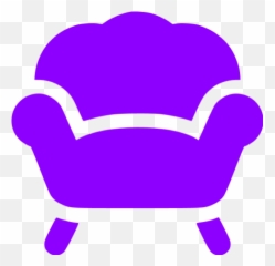 Violet Armchair Icon - Free violet furniture icons Sofa Icon Png