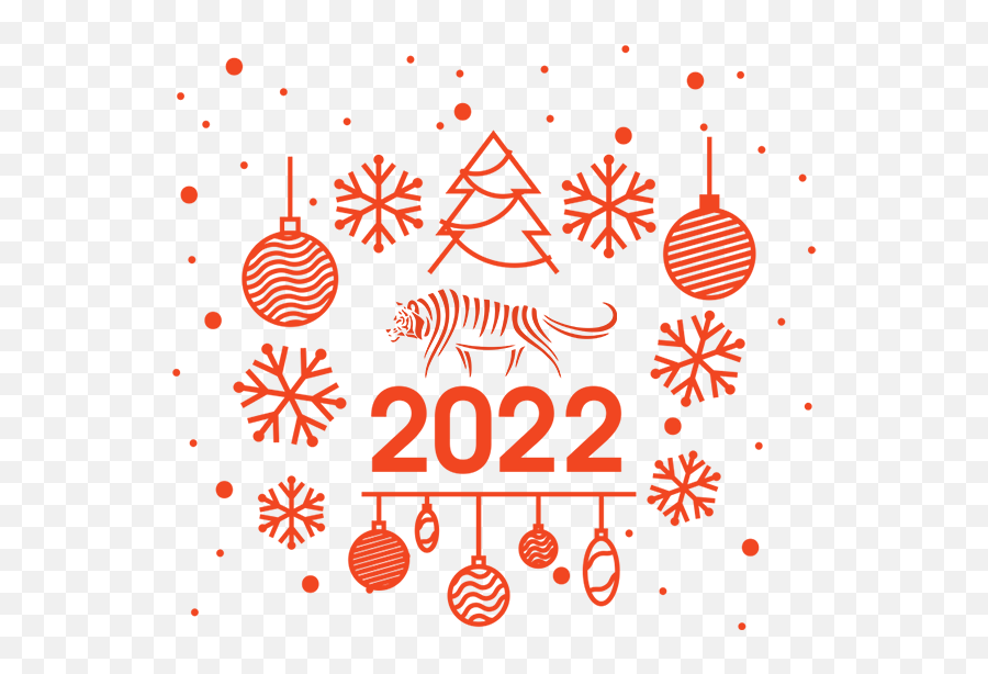 Happy New Year And Merry Christmas - 2022 Png,New Year Icon Vector