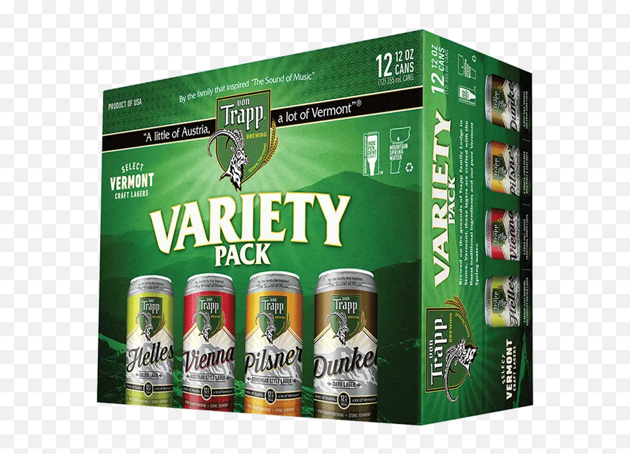 Buy Von Trapp Variety 12 Pack Can Online - Craft Beer Von Trapp Variety Pack Png,Holler Icon Pack