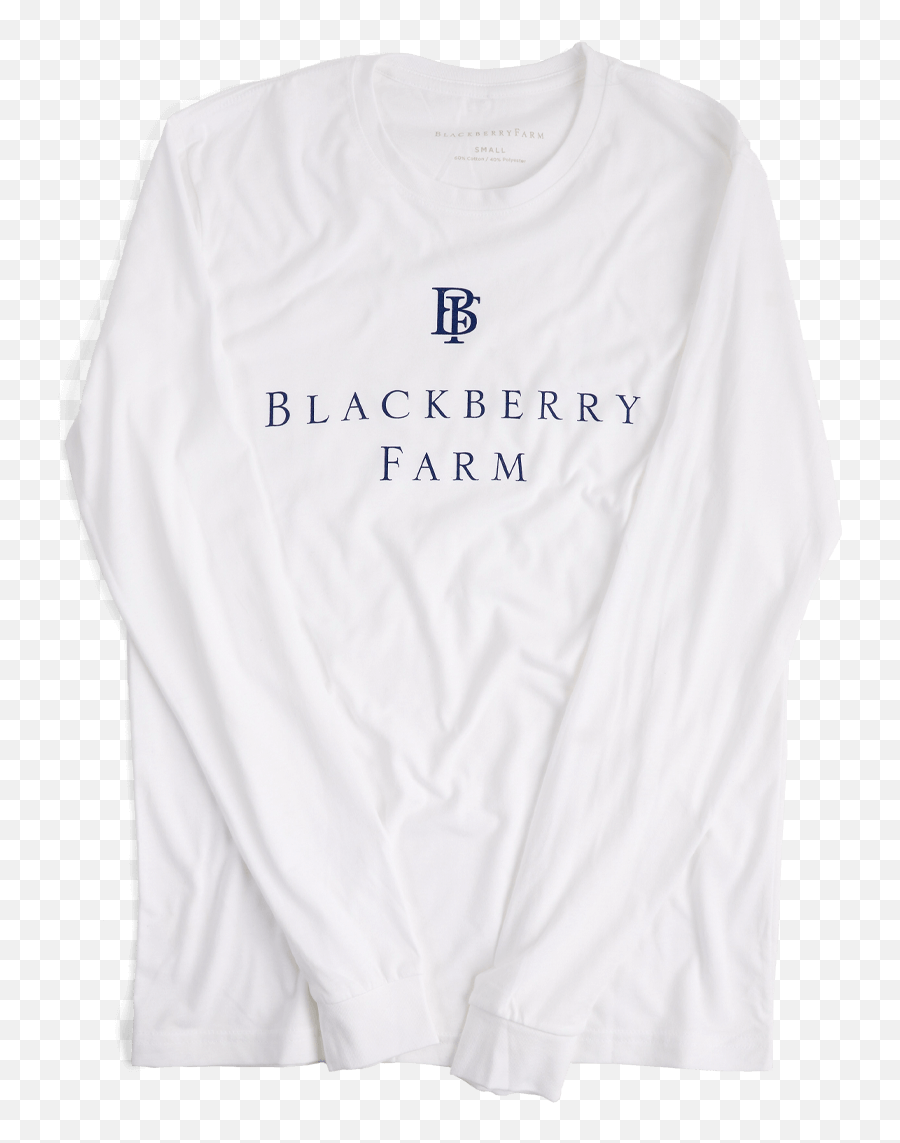 Long Sleeve White Blackberry Farm T - Shirt Png,Email Icon On Blackberry