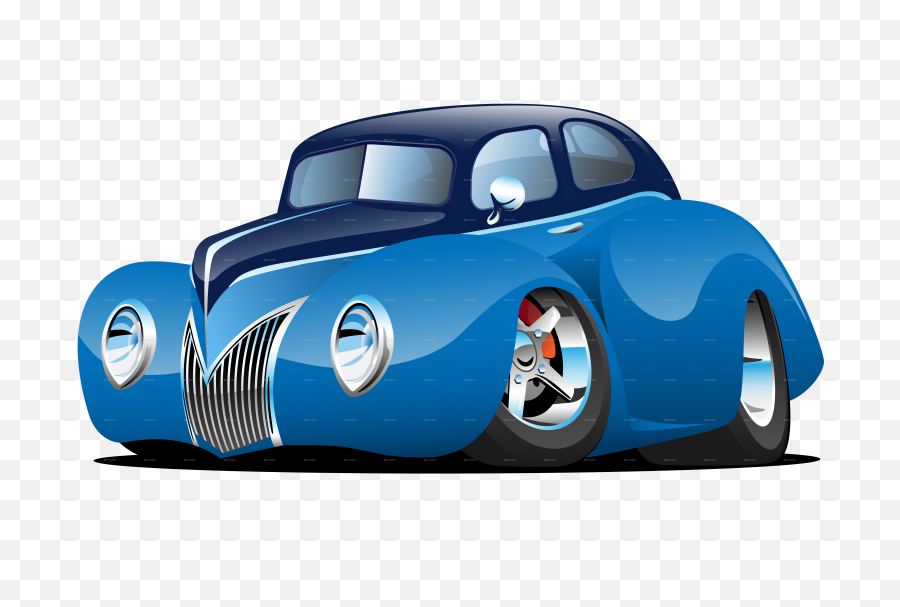 Download Hotrod 39 - Classic Car Cartoon Png Image Cartoon Hot Rod Png Transparent Background,Classic Cars Png