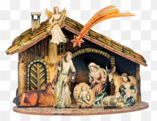 Käthe Wohlfahrt - Online Shop Self Assembly Crib Birth Of Christ Christmas Decorations And More Christian Cross Png,Crib Png