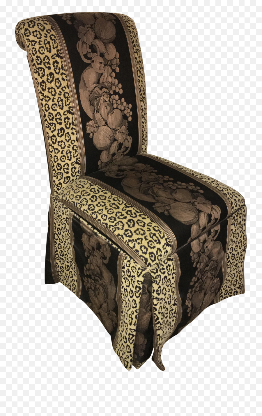 Safari Cheetah Print Side Chair With - Recliner Png,Cheetah Print Png