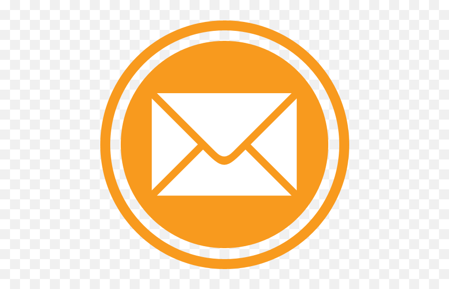 Email Icon Orange Transparent Png - Email Id Icon Png,Orange Circle Png
