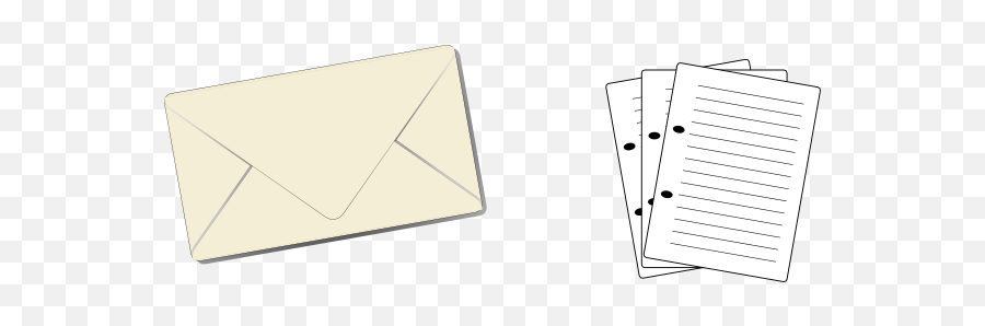 Notebook Paper And Envelope Clip Art - Vector Envelope Clip Art Png,Notebook Paper Png