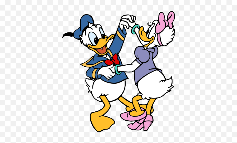 Duck Disney Love Illustration - Donald And Daisy Duck Png,Daisy Duck Png