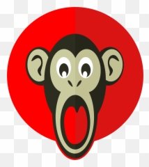 Shocking Monkey Shock - Monkey Paw Clip Art Png,Shocked Png