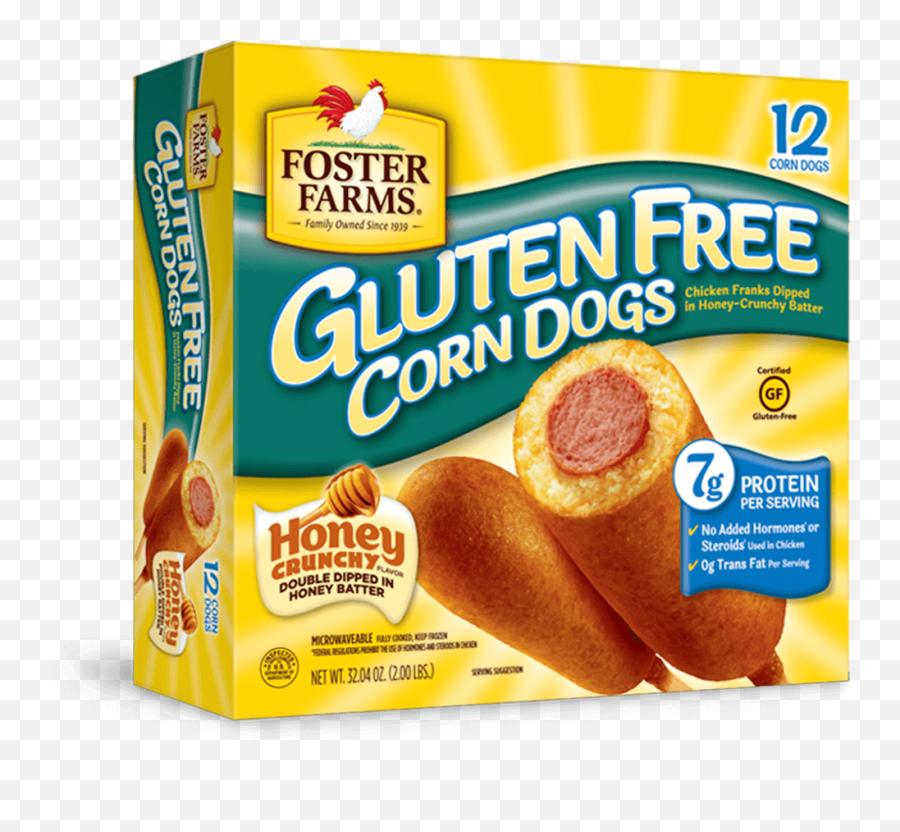 Gluten Free Honey Crunchy Corn Dogs 12 - Gluten Free Products Philippines Png,Corndog Png
