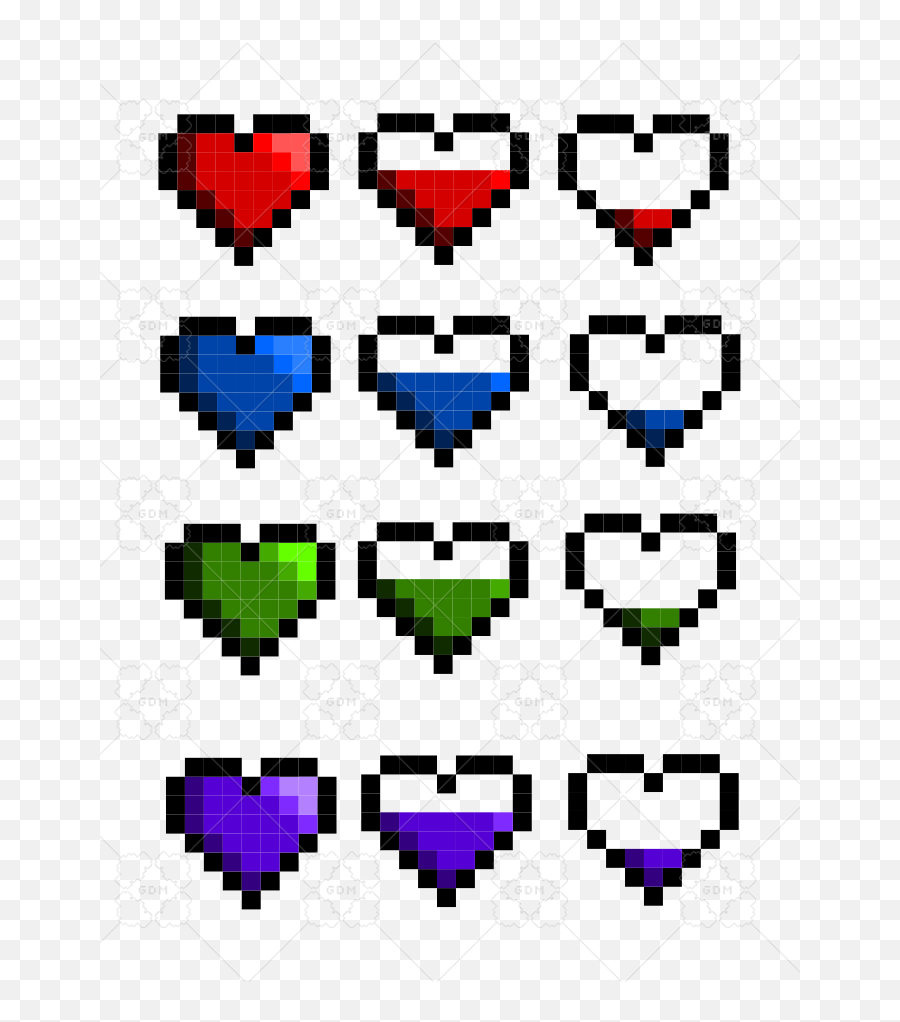 Pixel Hearts - Pixel Heart Game Png,Sample Png File