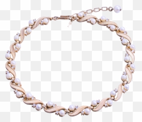 This Fabulous Vintage Necklace Features Creamy Faux - Necklace Png,Fabulous Png