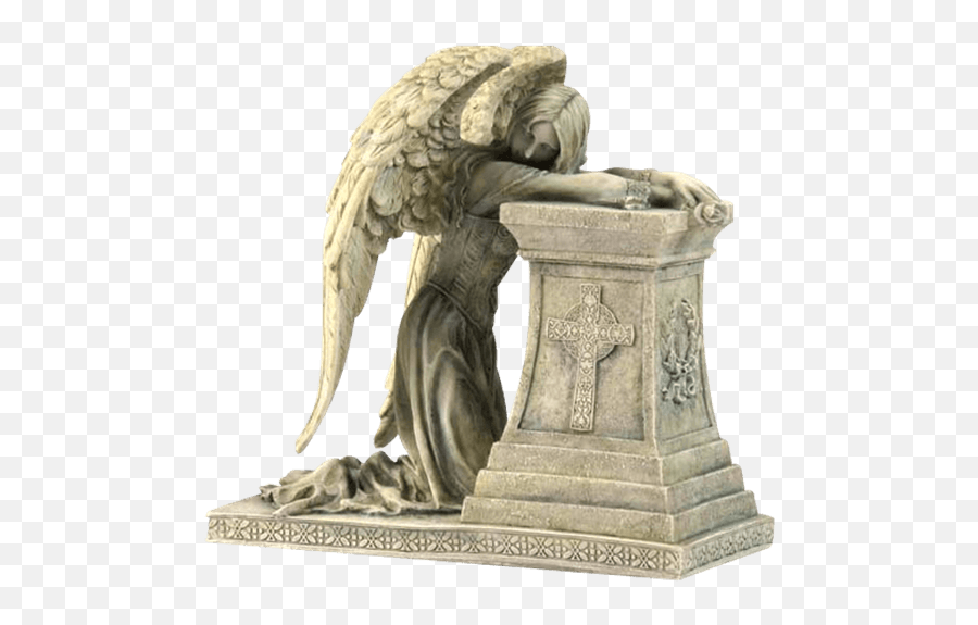 Download Gothic Mourning Angel Statue - Weeping Angel Grave Png,Angel Statue Png