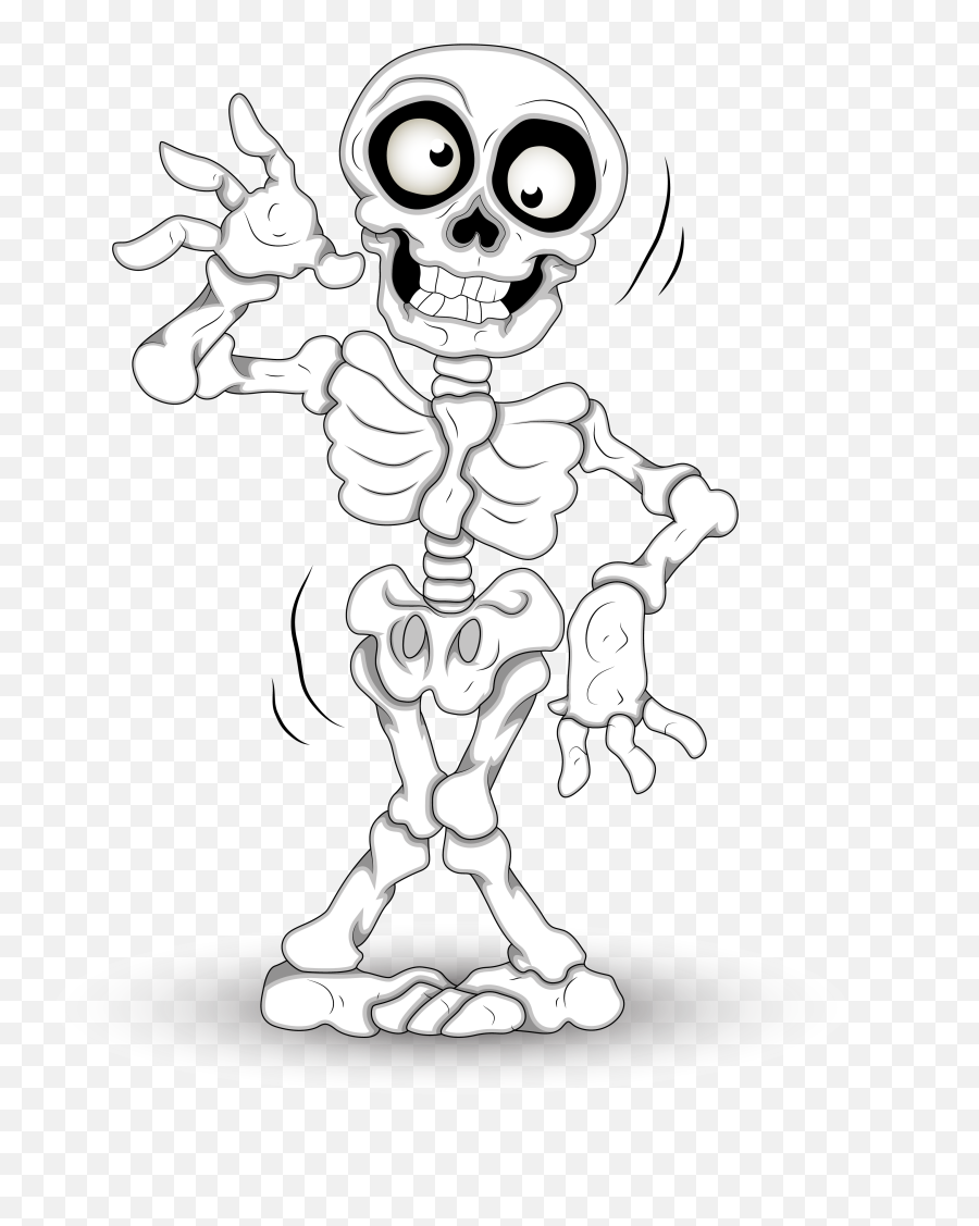 Download Halloween Skeleton Skull Free Png Hq - Halloween Clip Art Skeleton,Skeleton Hand Png