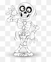 Download Halloween Skeleton Skull Free Png Hq - Halloween Clip Art Skeleton,Skeleton Hand Png