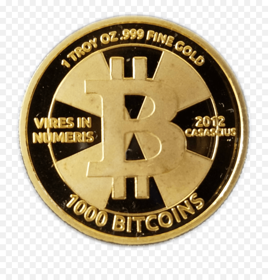 S2 1000 Btc 2011 Gold Coin U2013 Cryptonumist - Emblem Png,Gold Coins Png