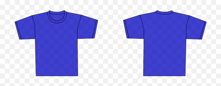 Grey T Shirt Template Png Svg Clip Art - Shirt Template Royal Blue,Tshirt Template Png