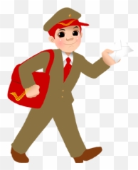 Postman Transparent - Indian Postman Clipart Png,Mailman Png