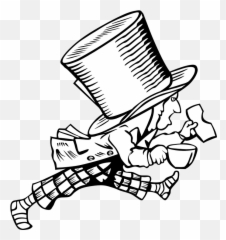 Mad Hatter Alice In Wonderland - Free Vector Graphic On Pixabay Alice In Wonderland Free Vector Png,Mad Png