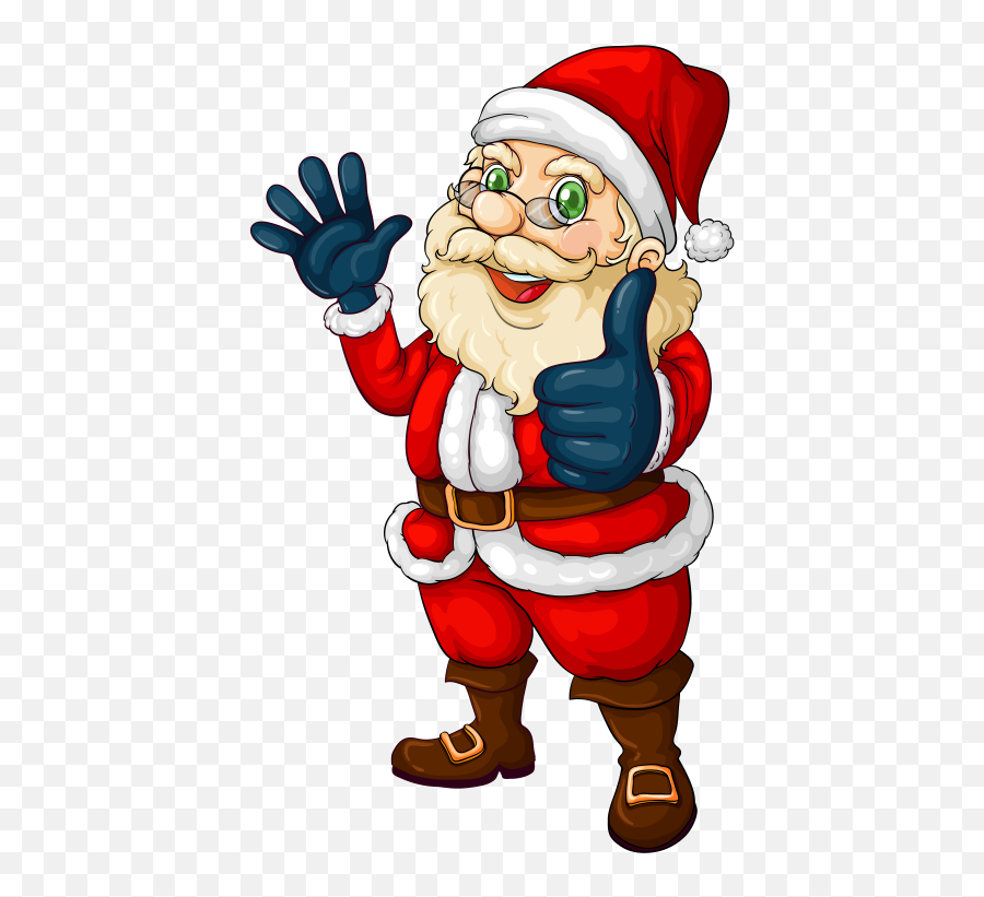 Santa Claus Png Clipart - Santa Holding Christmas List Cartoon Images Of Santa Claus With Christmas Tree,Santa Claus Png