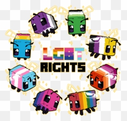 Oc Art - Lgbt Minecraft Bees png