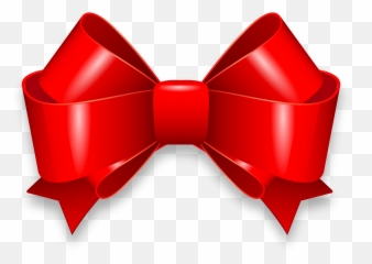 Red Ribbon Bow Clipart - Png