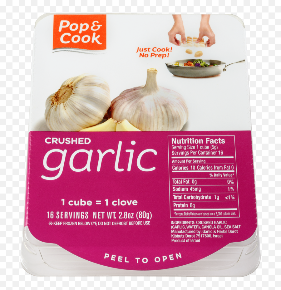 Pop Cook - Pop And Cook Crushed Garlic Png,Garlic Png