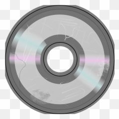 Compact Disc Scratched Clipart - Solid png