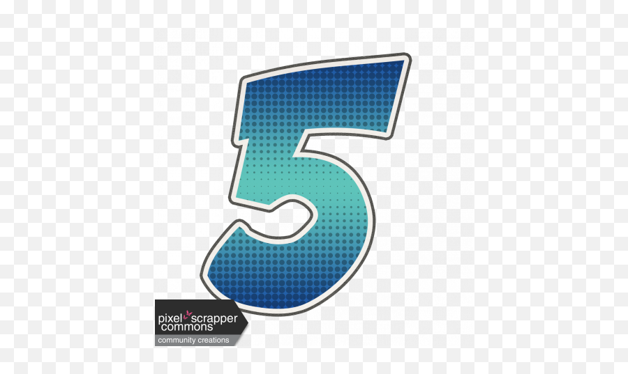 Super Hero Number Color 5 Graphic By Marcela Cocco Pixel - Comic Number 5 Png,Number 5 Png