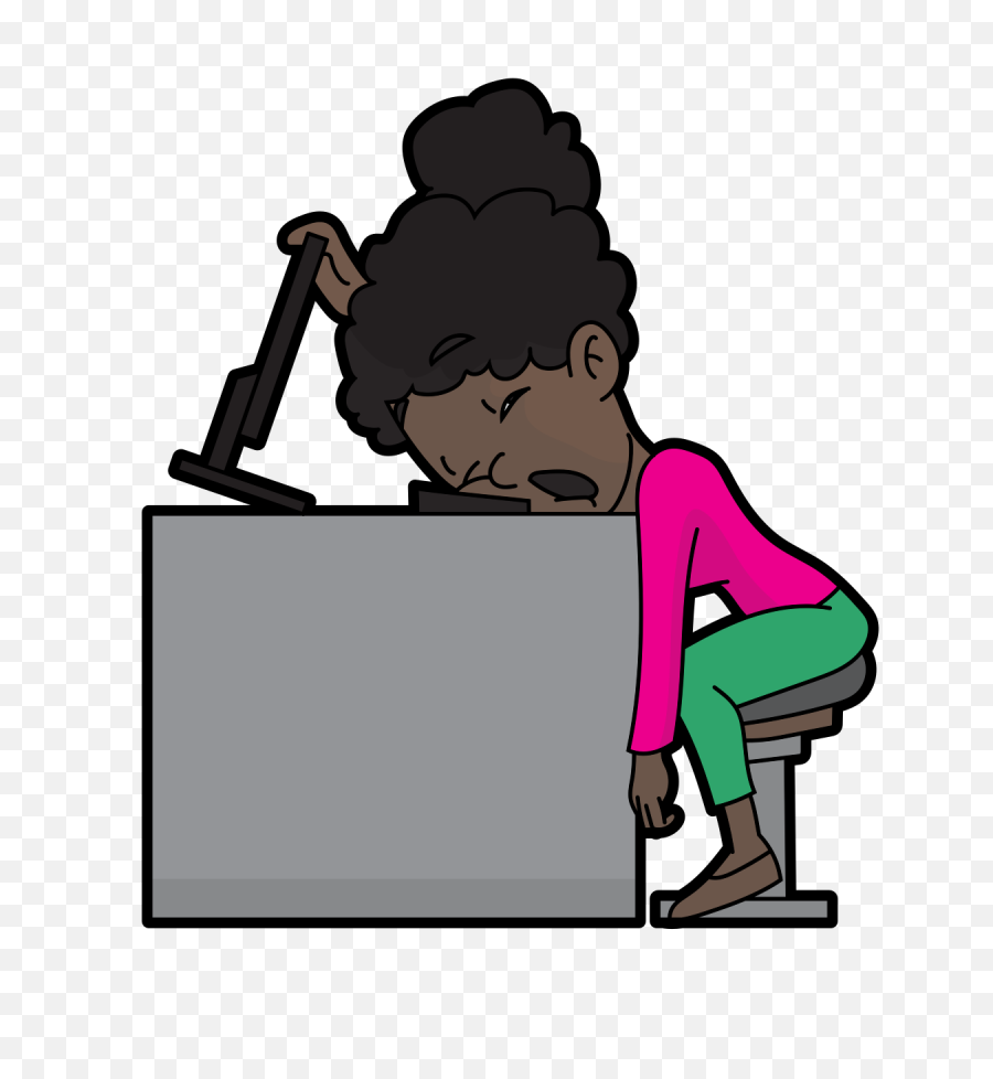 Filecartoon Black Woman Sleeping - Wikimedia Black Woman Sleeping Cartoon Png,Cartoon Woman Png