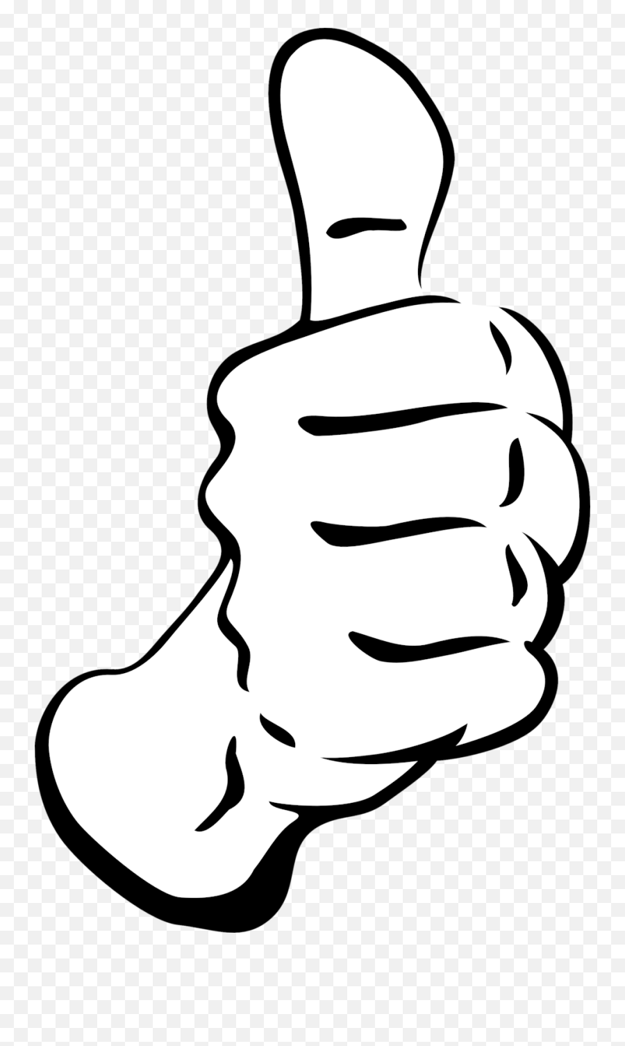 Thumbs Up Transparent Clipart - Thumb Up Outline Png,Thumb Up Png
