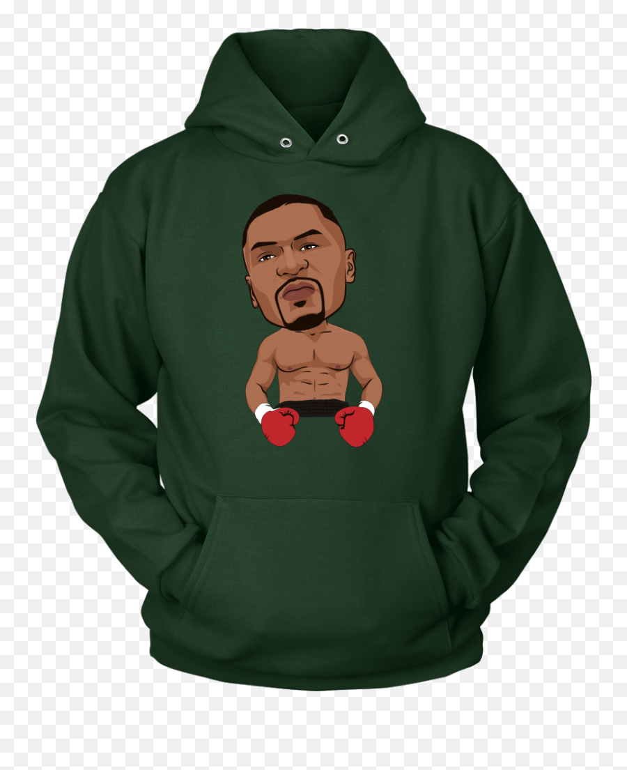 Mike Tyson Hoodie Cartoon Style Fighting Mad - Hoodie Png,Mike Tyson Png