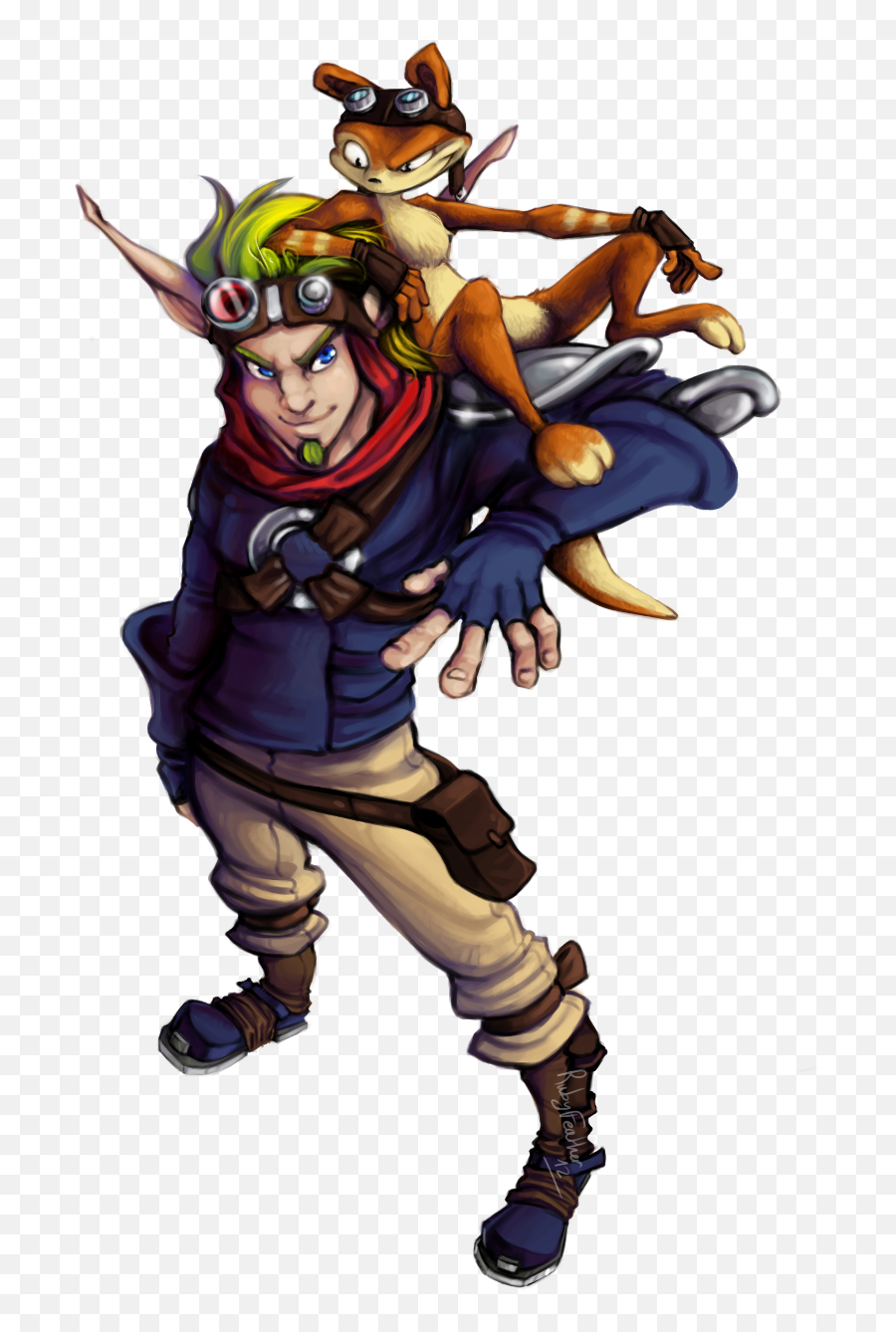 Awesome Piece Of Jak And Daxter Fan Art - Cool Jak And Daxter Png,Jak And Daxter Png