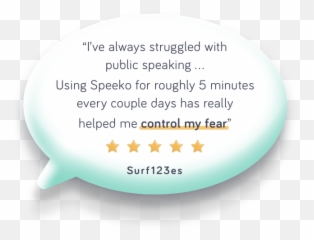 Speeko - the 1 public speaking app Dot png