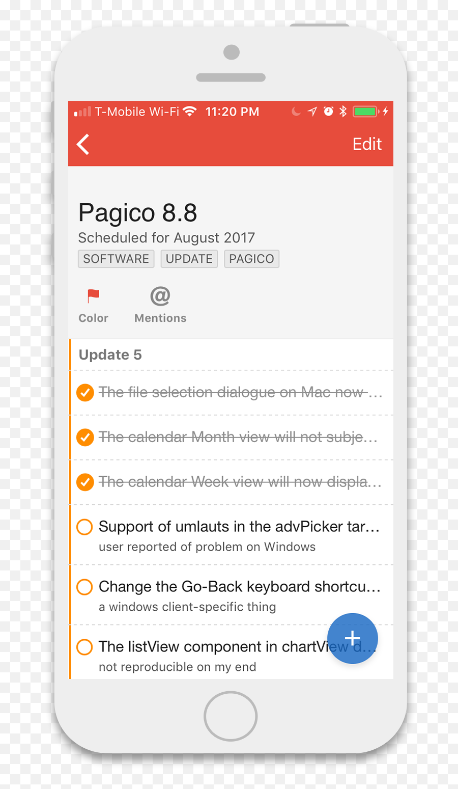 Preview Pagico Mobile For Ios And Android Blog - Smartphone Png,Android Bell Icon