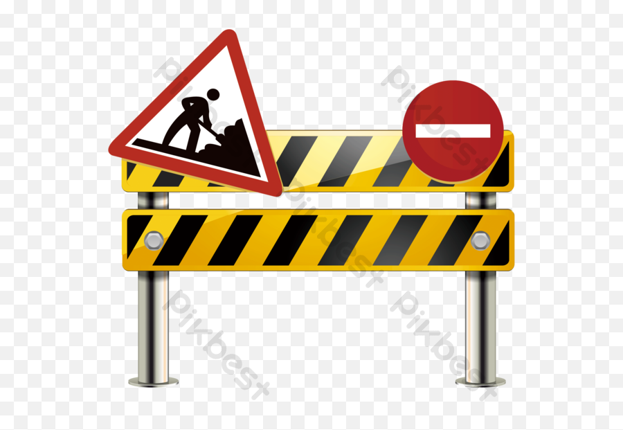 Construction Site Warning Sign Illustration Png Images Psd Yellow Icon