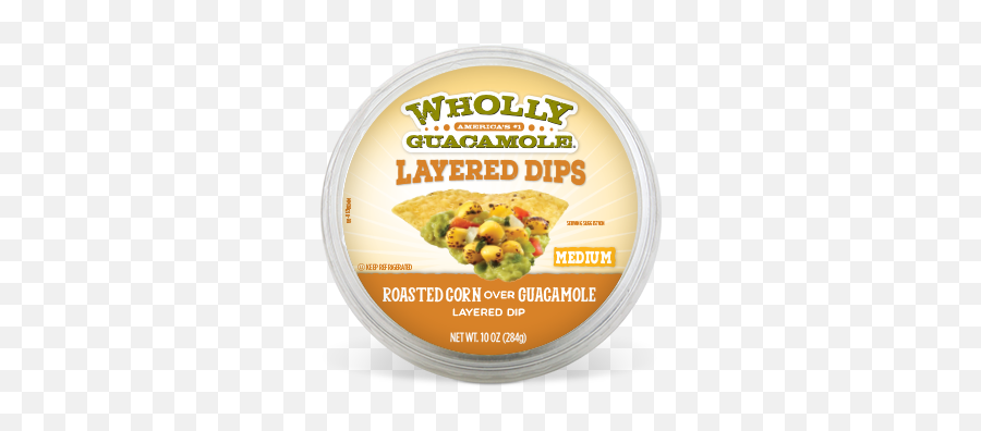 Wholly Guacamole Roasted Corn Over Layered Dip - Corn And Guacamole Dip Png,Guacamole Png